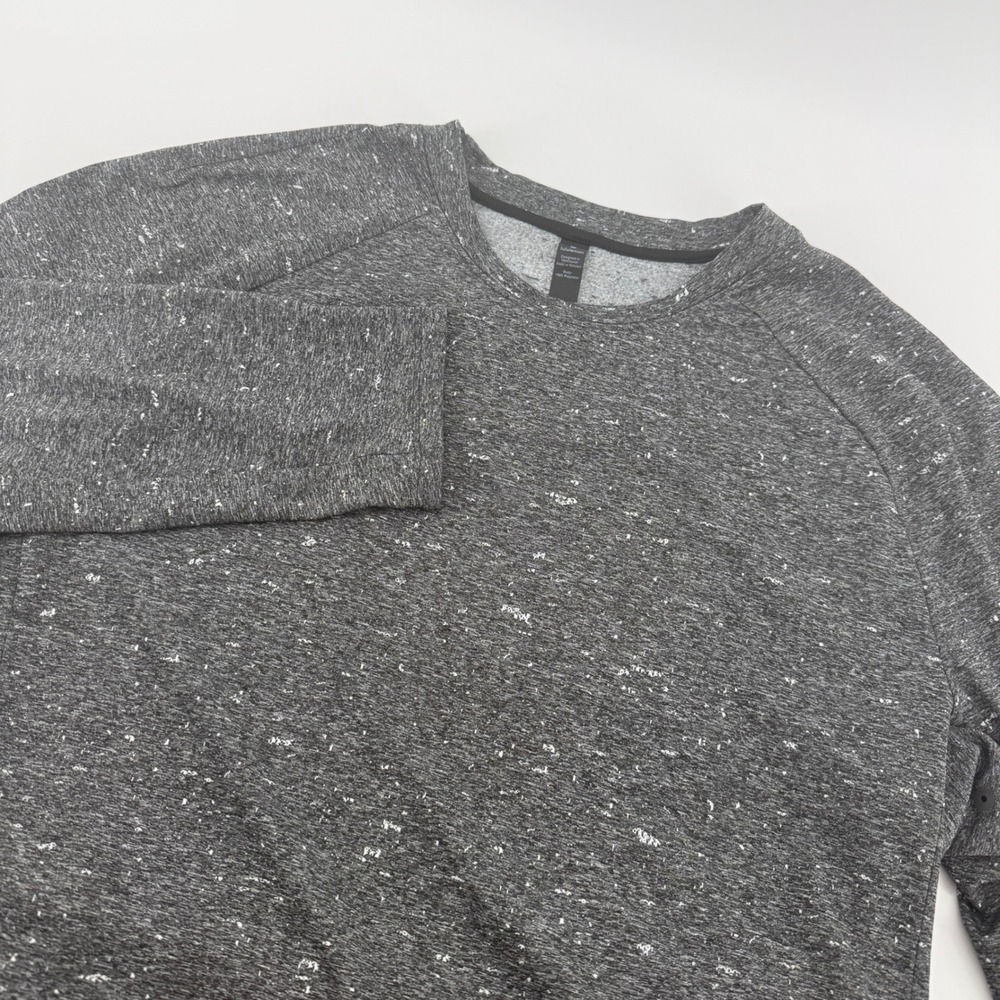 Lululemon Mens Metal Vent Tech Long Sleeve Shirt Gray Space Dye Size L
